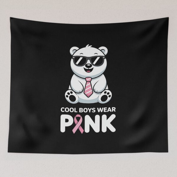 Item preview, Cool Boys Wear Pink Bear Breast Cancer designed and sold by JaskconLIfe23.