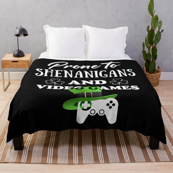 Item preview, Prone To Shenanigans Video Games Funny Gamer Saint Patrick designed and sold by ElizabethVivan.
