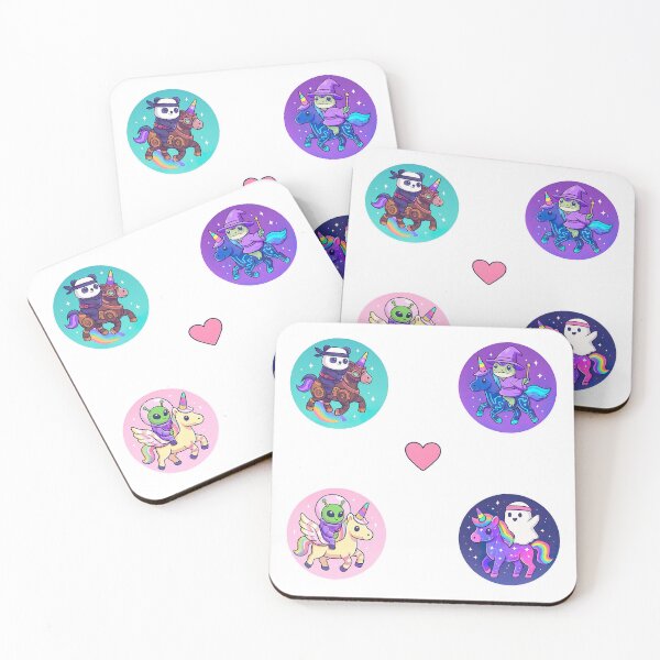 Item preview, Chaotic Unicorn Riders Club, Panda, Forg, Alien, Ghost designed and sold by graphic-genie.
