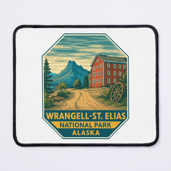 Item preview, Wrangell–St. Elias Alaska Mountain Sticker designed and sold by Ismeal Von.