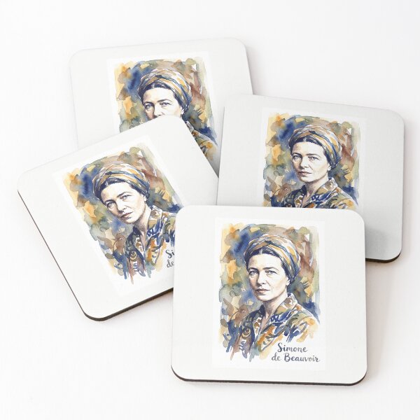 Item preview, Simone de Beauvoir designed and sold by Sarcastic designs.
