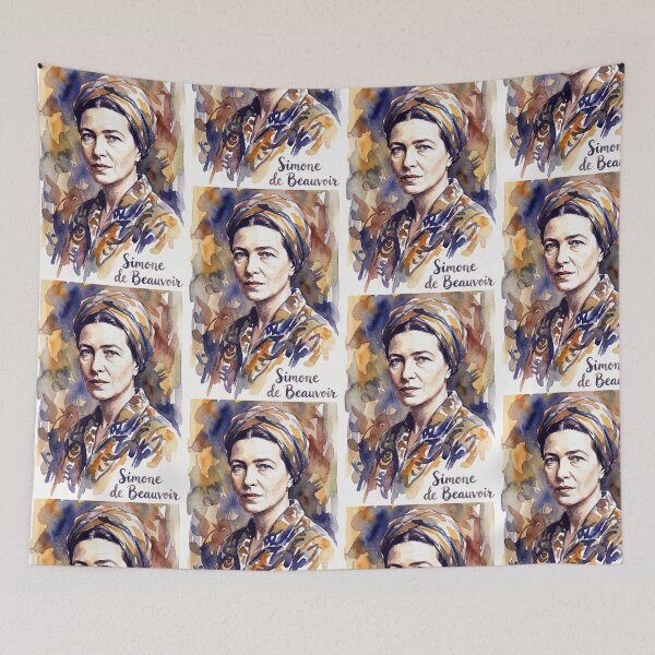 Item preview, Simone de Beauvoir designed and sold by Sarcastic designs.