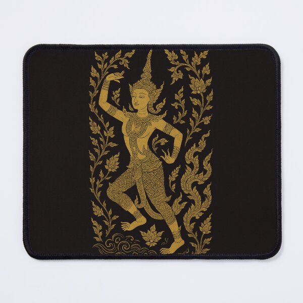 Item preview, Thai Traditional Gold Mural – Classical Thai Dancer Lanna/Ayutthaya Style designed and sold by Sksticker991.