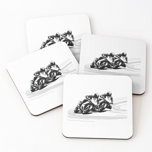 Item preview, Two motorbike riders turning in a race curve_9 designed and sold by Aariq.