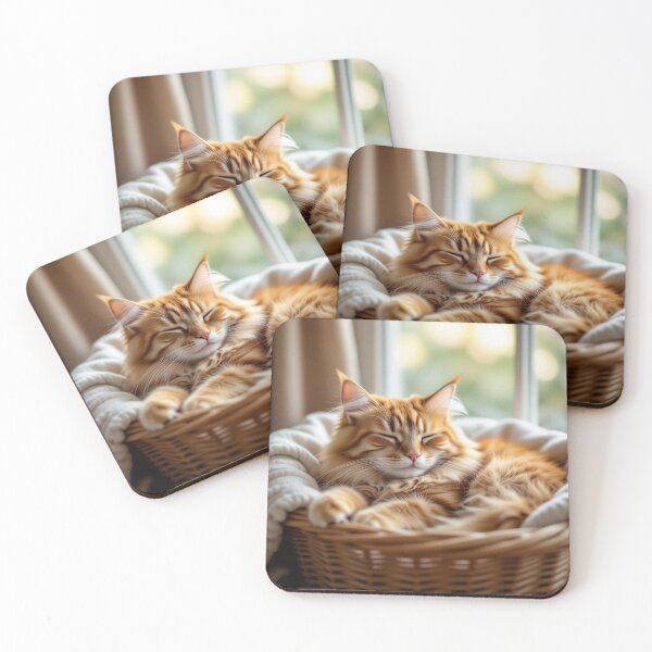 Item preview, Cozy Cat in a Basket designed and sold by Squidcart.