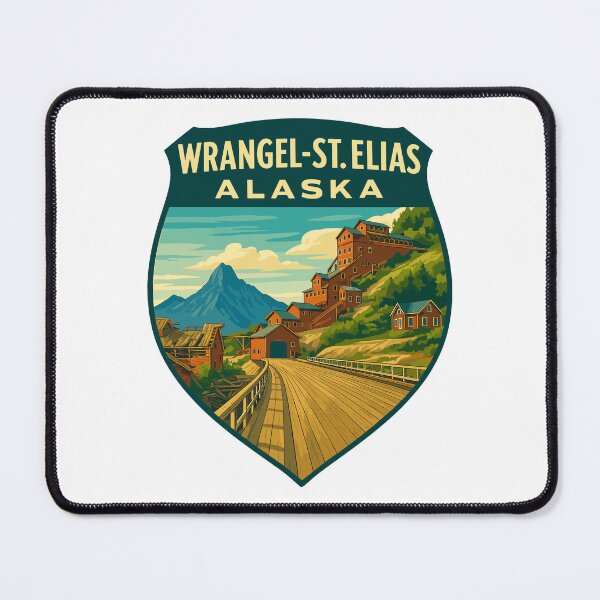 Item preview, Wrangell–St. Elias Alaska Mountain Sticker designed and sold by Ismeal Von.