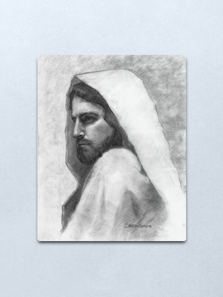 Alternate view of Savior Jesus Christ Metal Print