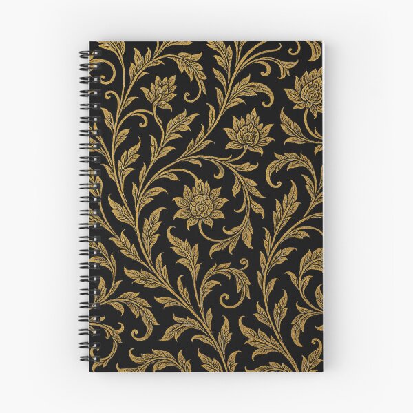 Item preview, Thai Golden Floral Pattern – Elegant Pikul Lotus Ornamental Design designed and sold by Sksticker991.