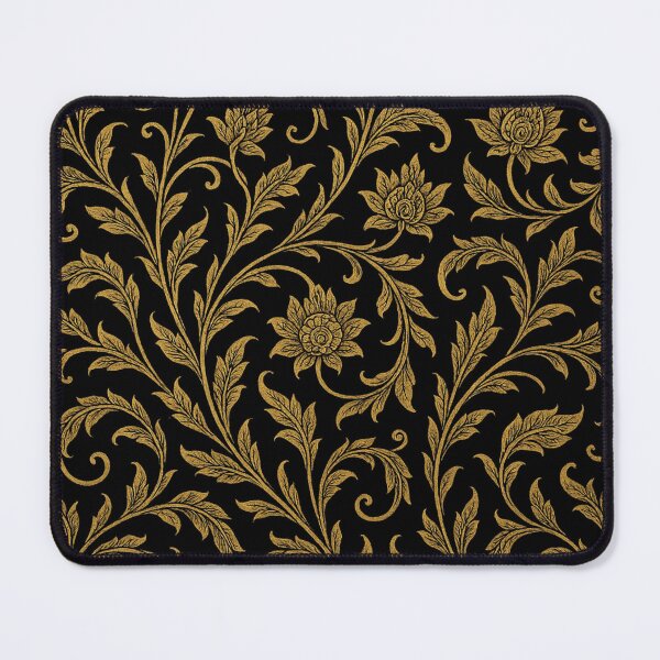 Item preview, Thai Golden Floral Pattern – Elegant Pikul Lotus Ornamental Design designed and sold by Sksticker991.