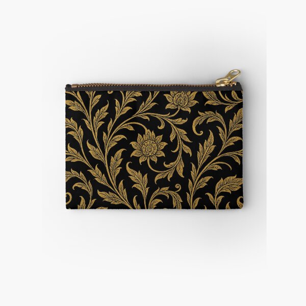 Item preview, Thai Golden Floral Pattern – Elegant Pikul Lotus Ornamental Design designed and sold by Sksticker991.