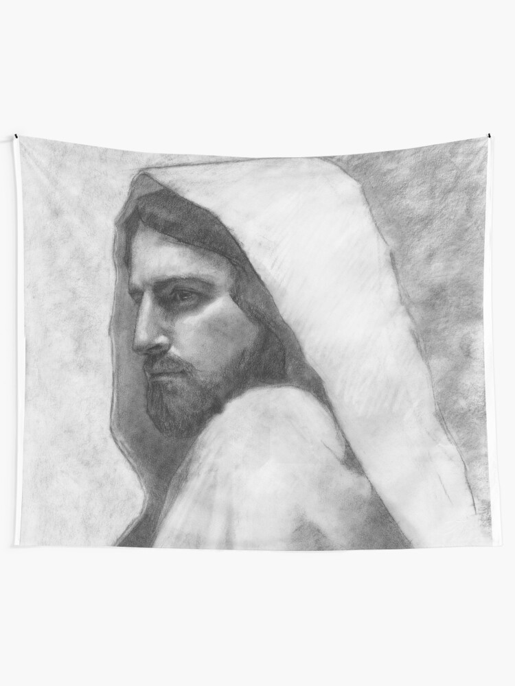 Alternate view of Savior Jesus Christ Tapestry