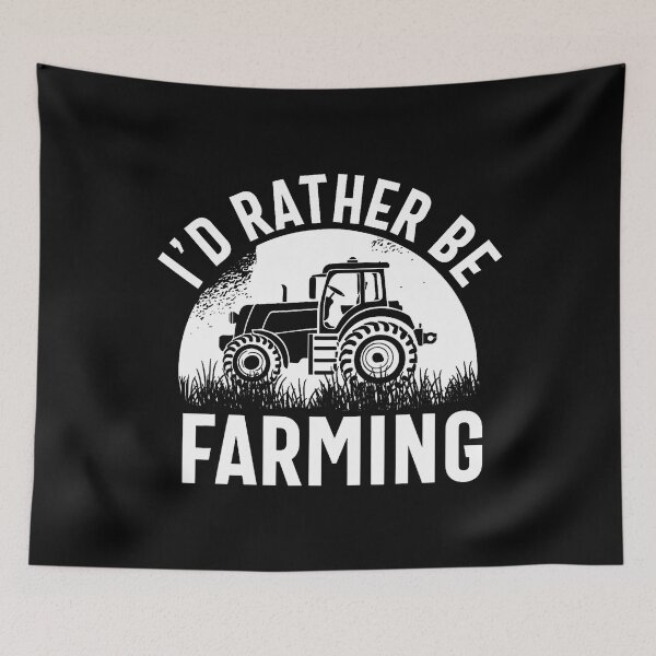Item preview, I'D Rather Be Farming Funny Farmer Farm Tractor Driver designed and sold by JanisPenelope.