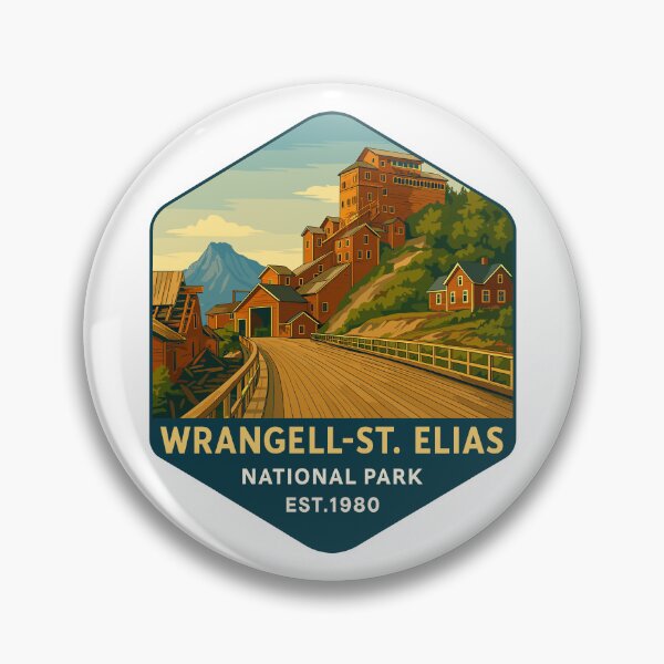 Item preview, Wrangell–St. Elias Alaska Mountain Sticker designed and sold by Ismeal Von.