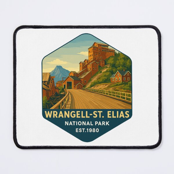 Item preview, Wrangell–St. Elias Alaska Mountain Sticker designed and sold by Ismeal Von.