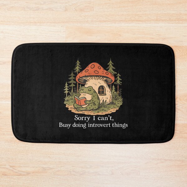 Item preview, Sorry I Can'T Busy Doing Introvert Things Frog Reading designed and sold by CarmelaConstan.