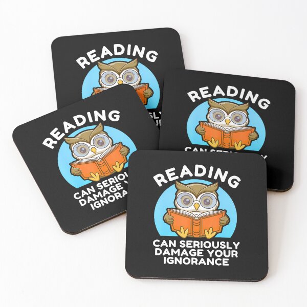 Item preview, Reading Can Seriously Damage Your Ignorance Book Read Owl designed and sold by BeulahJoseph.