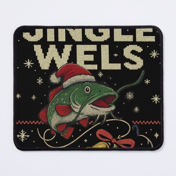 Item preview, Jingle Wels – Funny Angler Christmas Design designed and sold by Forty4design.