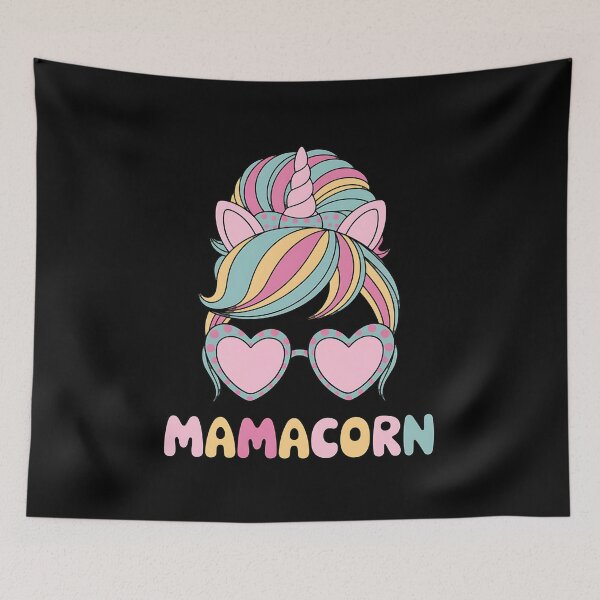 Item preview, Mamacorn Unicorn Messy Bun Mom Mother's Day Girl designed and sold by DentistLegal.