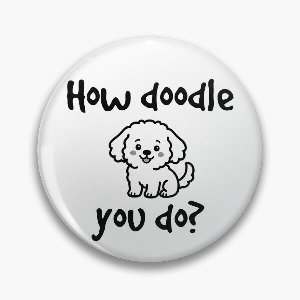 Item preview, How Doodle You Do? Cute Cavapoo Dog Pun Design designed and sold by Kristina Gale.