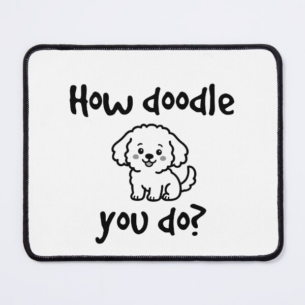 Item preview, How Doodle You Do? Cute Cavapoo Dog Pun Design designed and sold by Kristina Gale.
