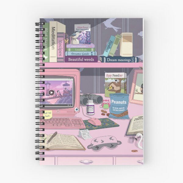 Item preview, dreaming of birds cluttered desk  designed and sold by FurryFantasy.