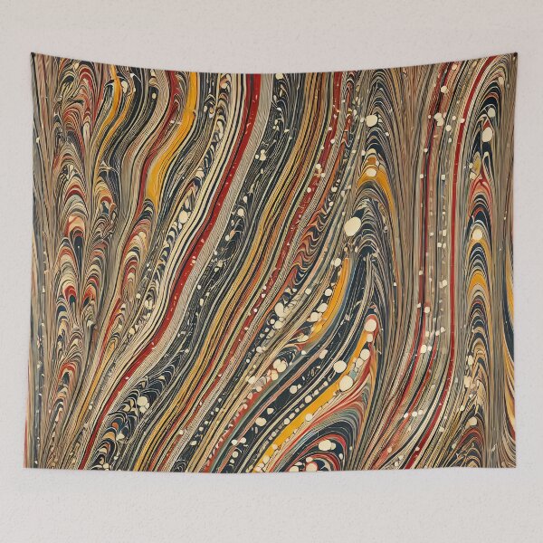 Item preview, Vintage Marbled Paper Pattern Retro Abstract Design designed and sold by PinUpPizzazz.
