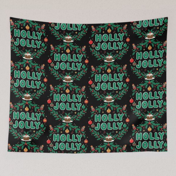 Item preview, Holly Jolly Christmas Wreath Cute Festive Design designed and sold by graphicnew.