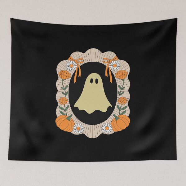 Item preview, Coquette Ghost Floral Girly Pumpkin Fall Halloween designed and sold by TechnicalSara.