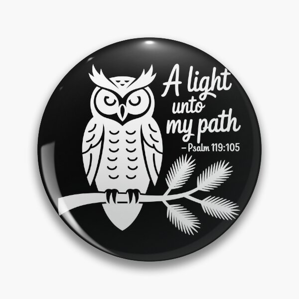 Item preview, Christian Owl Psalm 119:105 designed and sold by theartfulaspie.
