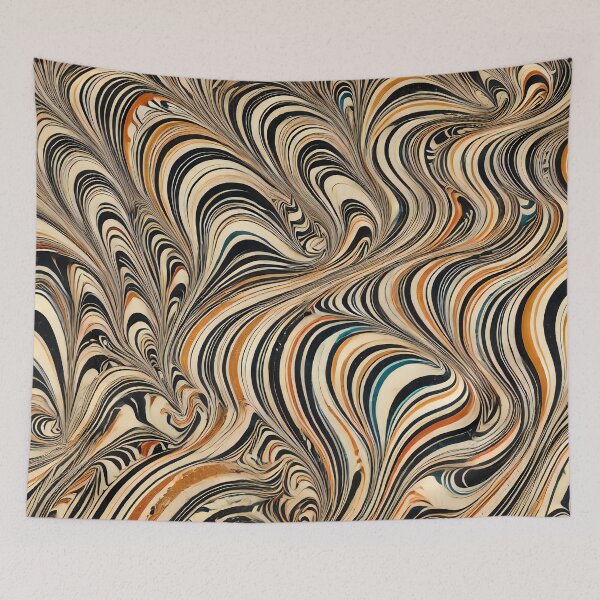 Item preview, Vintage Marbled Paper Pattern Retro Abstract Design designed and sold by PinUpPizzazz.