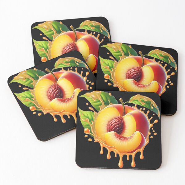 Item preview, Juicy Peach Splash Fruit Art T-Shirt designed and sold by LarryMBrown.