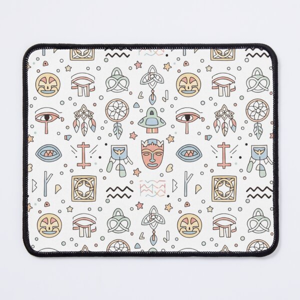 Item preview, Boho Mystic Symbols Pattern – Pastel Witchy Geometric Art by HoloInverse designed and sold by HoloInverse.