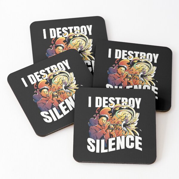 Item preview, Trumpet Player I Destroy Silence designed and sold by BeulahJoseph.