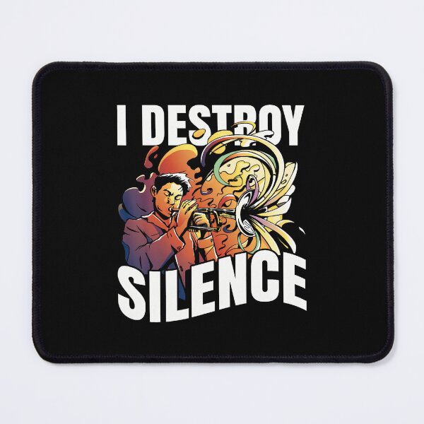 Item preview, Trumpet Player I Destroy Silence designed and sold by BeulahJoseph.