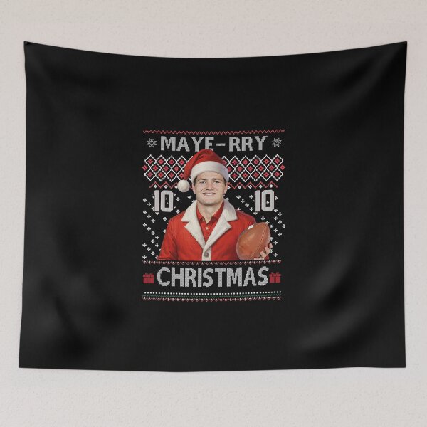 Item preview, Drake Maye Christmas Holiday Jumper, Maye-rry Christmas Ugly Xmas designed and sold by MarlinConroy.