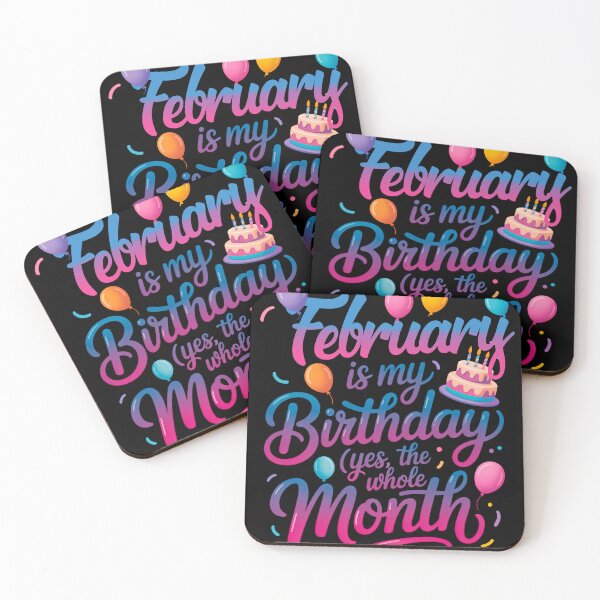 Item preview, February Is My Birthday Month  Whole Month Party Balloons designed and sold by KristenosNehk.