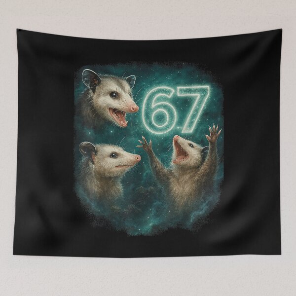 Item preview, Opossum Six Seven 6 7 Meme Possum designed and sold by Angryblu3.
