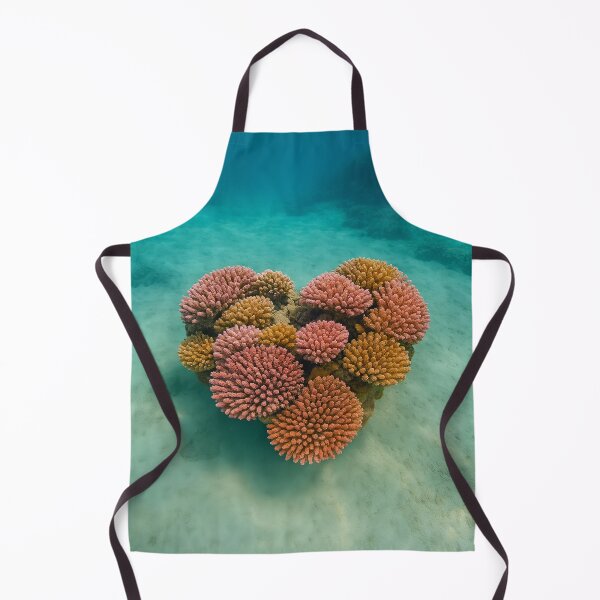 Item preview, Heart-Shaped Coral Reef – Romantic Ocean Wall Art Print designed and sold by fc2c.