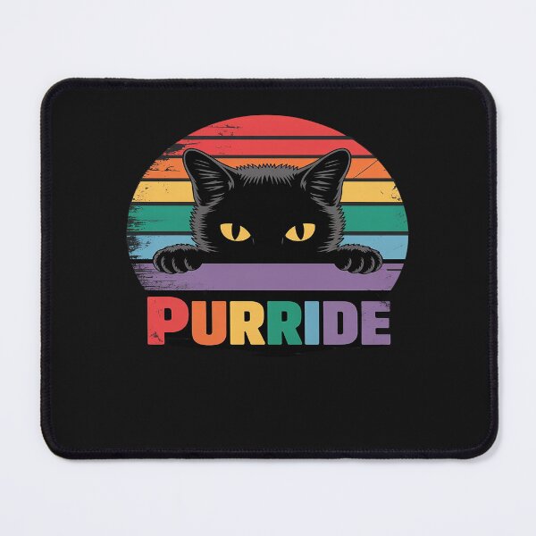 Item preview, Pride Cat Purride Gay LGBTQ Rainbow Flag designed and sold by itsnothatweird.