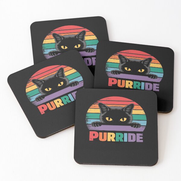 Item preview, Pride Cat Purride Gay LGBTQ Rainbow Flag designed and sold by itsnothatweird.