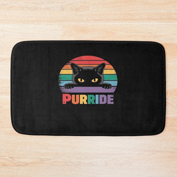 Item preview, Pride Cat Purride Gay LGBTQ Rainbow Flag designed and sold by itsnothatweird.