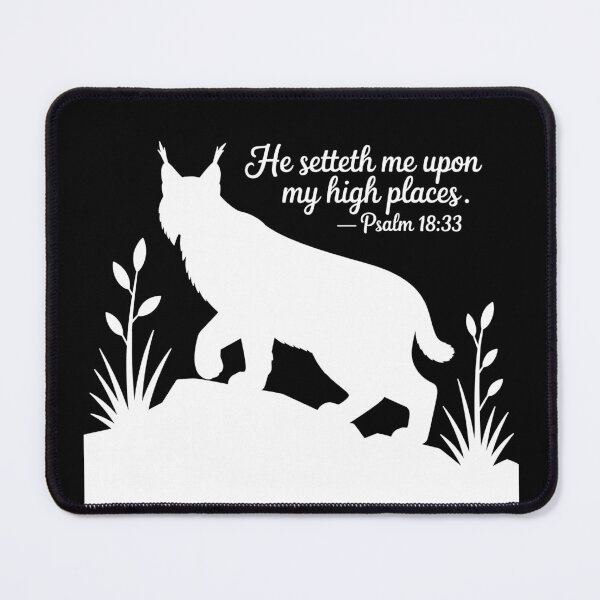 Item preview, Christian Bobcat Psalm 18:33 designed and sold by theartfulaspie.