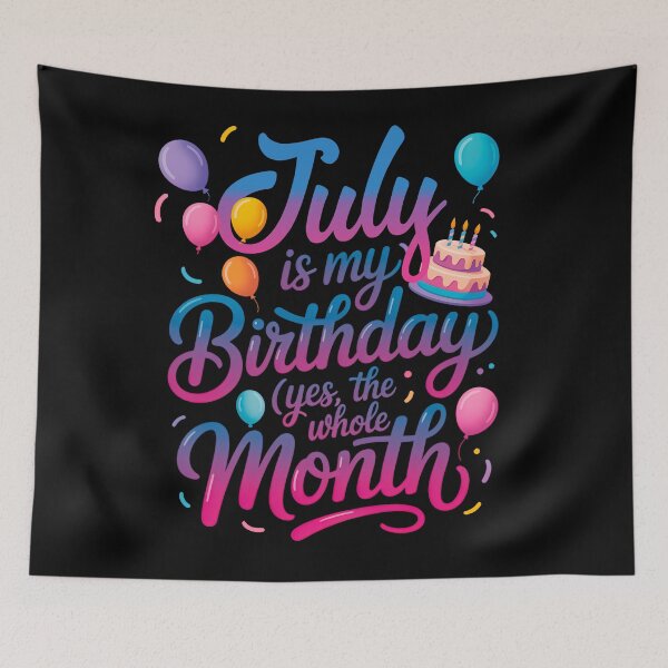 Item preview, July Birthday Month  The Whole Month Celebration Tee designed and sold by KristenosNehk.