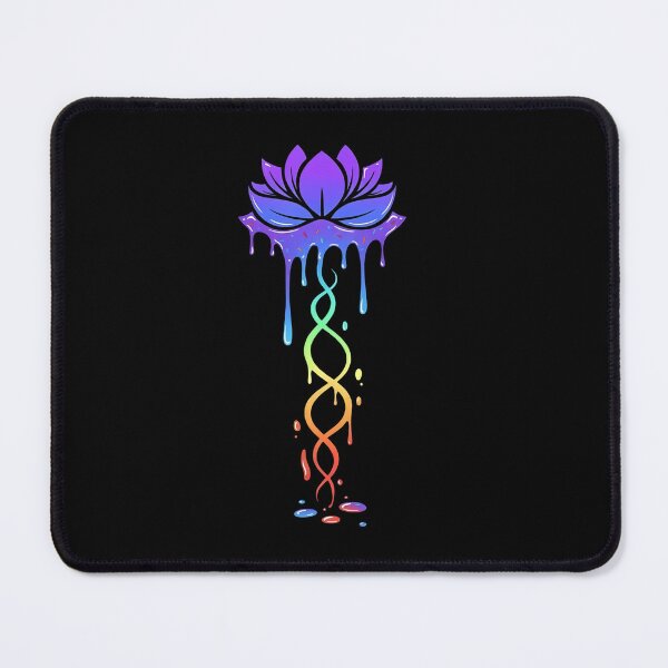 Item preview, Dripping Rainbow Lotus DNA T-Shirt designed and sold by TinaMDedrick.