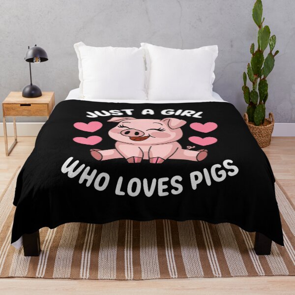 Item preview, Just A Girl Who Loves Pigs Cute Pig Lover designed and sold by BeulahJoseph.