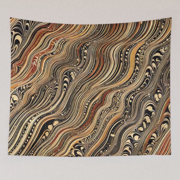 Item preview, Vintage Marbled Paper Pattern Retro Abstract Design designed and sold by PinUpPizzazz.