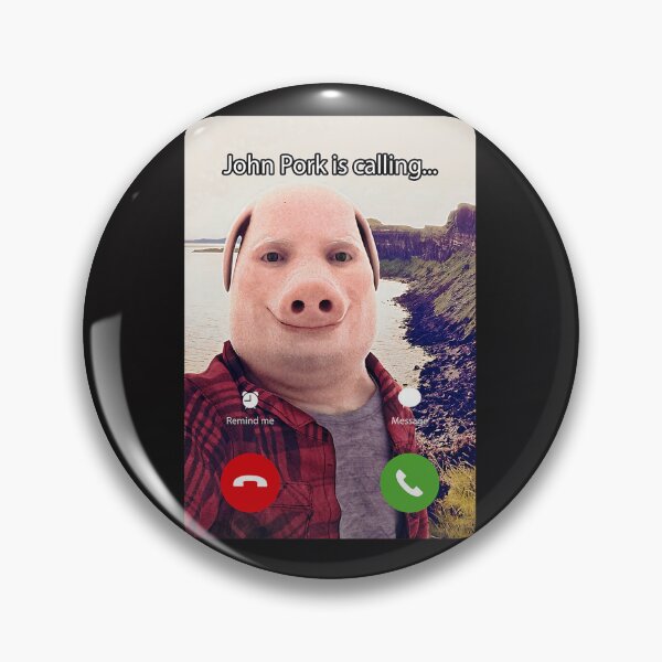 Item preview, John Pork Is Calling Funny Answer Call Phone designed and sold by MaritzaVande.