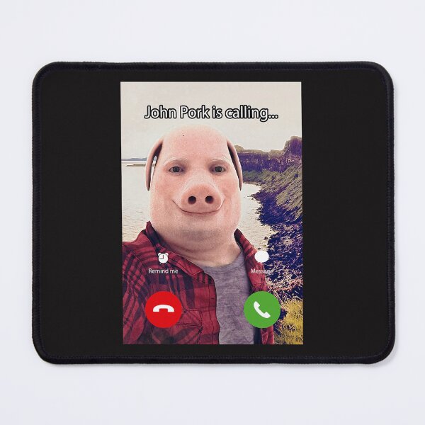 Item preview, John Pork Is Calling Funny Answer Call Phone designed and sold by MaritzaVande.