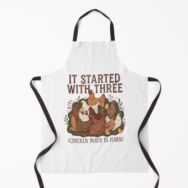 Item preview, Funny Chicken Math - Rustic Farmhouse - Cottagecore designed and sold by MihaCottagecore.