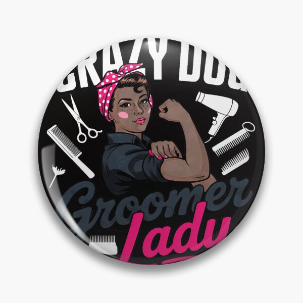 Item preview, Grazy Dog Groomer Lady Pet Stylist Dog Grooming designed and sold by BotboutiquePre.
